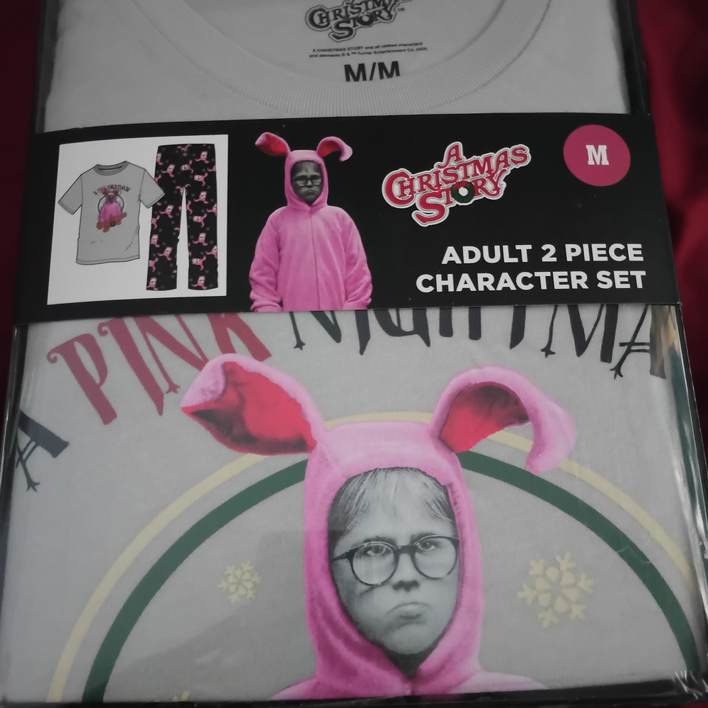 A Christmas Story Pink Bunny Pajama Set Unisex